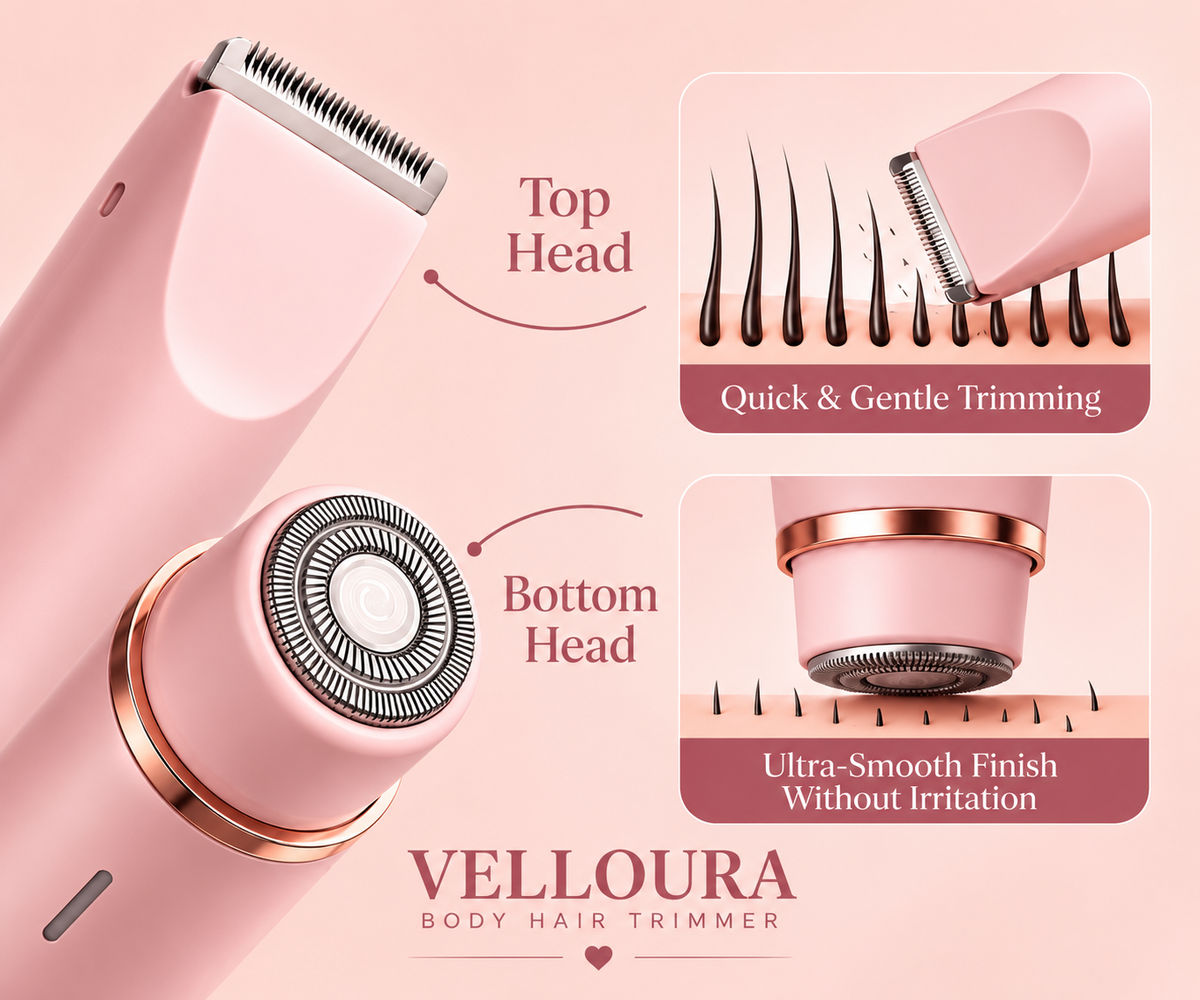 VELLOURA 2-in-1 Body Shaver
